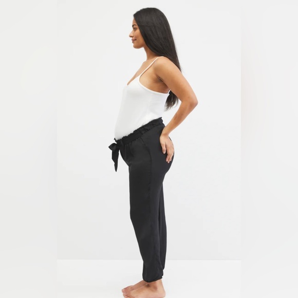 NWT Motherhood Maternity UNDER BELLY CHARMEUSE JOGGER MATERNITY PANTS - Picture 4 of 6